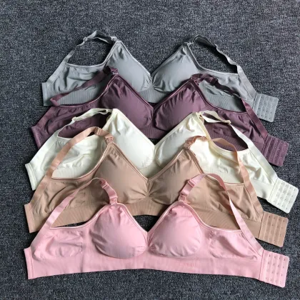 Seamless Nursing Sports Bra for Maternity and Breastfeeding