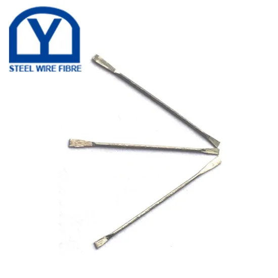 Flat Head Hooked Ends Low Carbon Steel Fiber