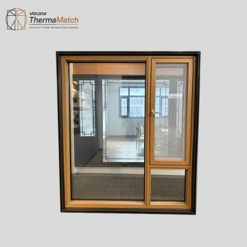Alu-Wood Thermal Break Outward Opening Window