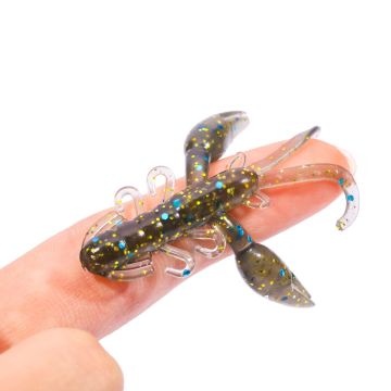 Floating Swing Shrimp Ned Drop Shot TPR Wobbler Crayfish Trout Lure for Bass