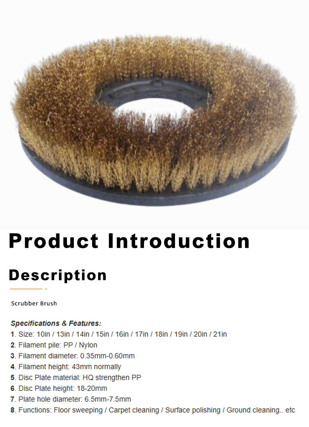 Brazed steel wire disc brush xx