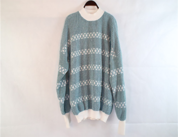 Light Green Knitted Soft Sweater