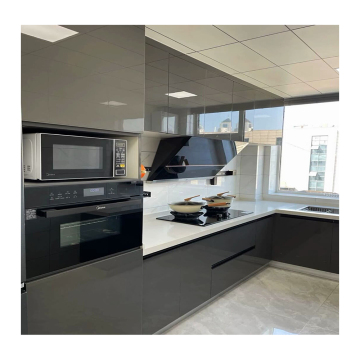 China Modern Modular Minimalist Color Indoor Aluminum Kitchen Cabinets with Built-in Frame Design - Price
