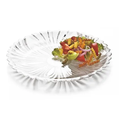 Modern Polycarbonate Fruit Plate - Unbreakable Clear Display Dish