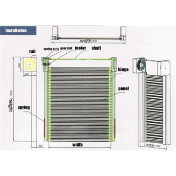 Turbo Aluminum Alloy Roller Shutter Door