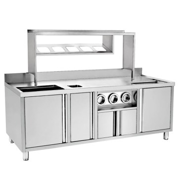 Stainless Steel Restaurant Bubble Tea Cabinet