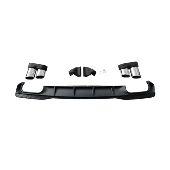 High Quality Rear Bumper Diffuser Tailpipe for Audi A7 S Line Refit (2019-In)