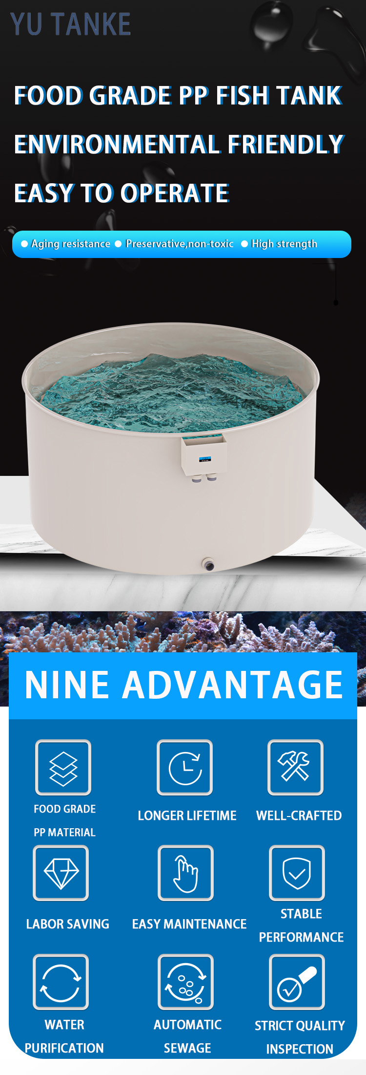 Customizable Circular Outdoor Ras Fish Ponds And Indoor Aquaculture ...