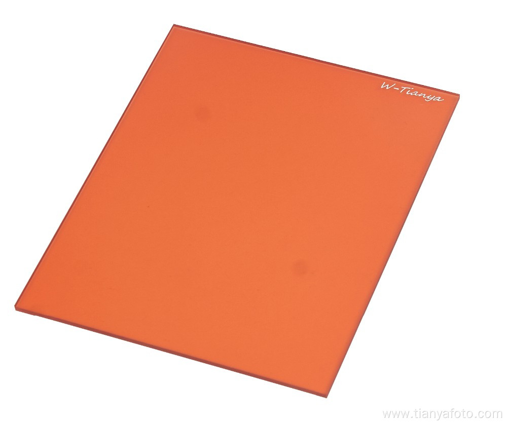 100*130mm square Full Orange filter for cokin Z