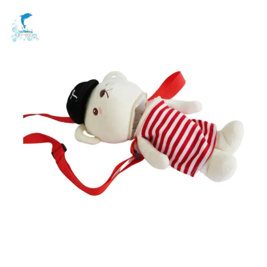 Custom High Quality Electronic Children Plush School Bear Bag