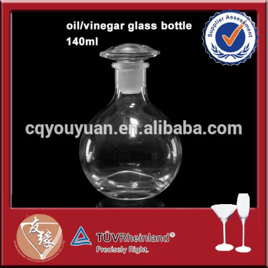 2016 fancy polished glass oil dispenser bottle