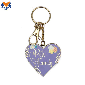 Gift Metal Custom Pets Are Family Keychain