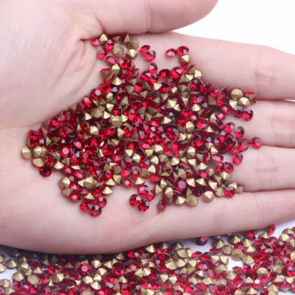 High Quality Chaton Glass Stones SS33-SS38 Crystal Point Back Rhinestones for Wholesale