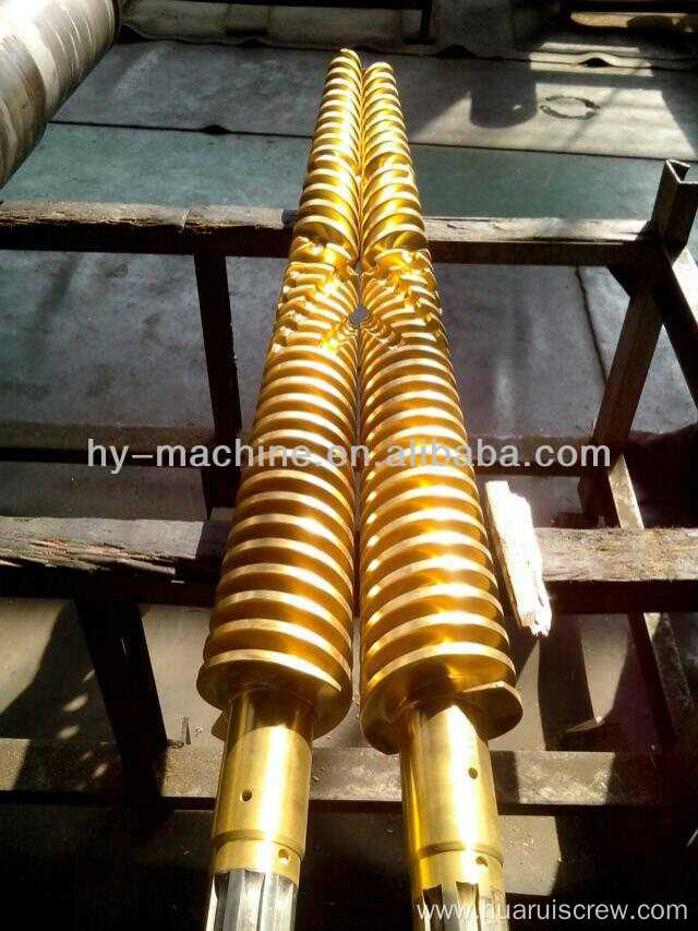 WPC Conical twin screw for extruder machine