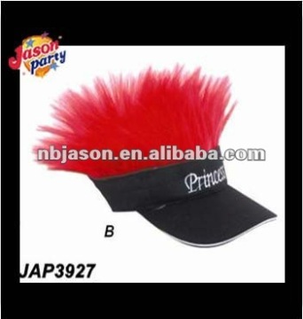 hat with wig