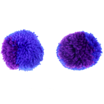 Jumbo purple yarn pom ball