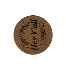 Cork round 10*0.45cm Printing Coaster for cup