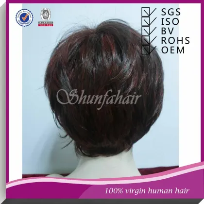 synthetic red wig, short hair wig ,synthetic hair wig