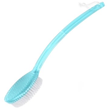 Belifa quality BLUE BATH AND SHOWER BRUSH WITH LONG HANDLE Long Handled Shower Body and Exfoliating Brush Back brush for bath