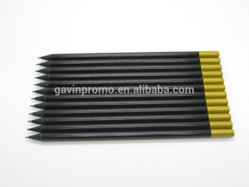 Sharped and dipped black wood pencil