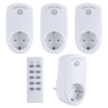 Smart Home Wireless Electric Wall Outlet with EU Plug and Remote Control