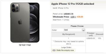 Apple iPhone 12 Pro Max 512GB Factory Unlocked