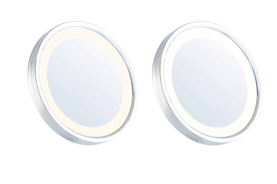 lighted bathroom mirror