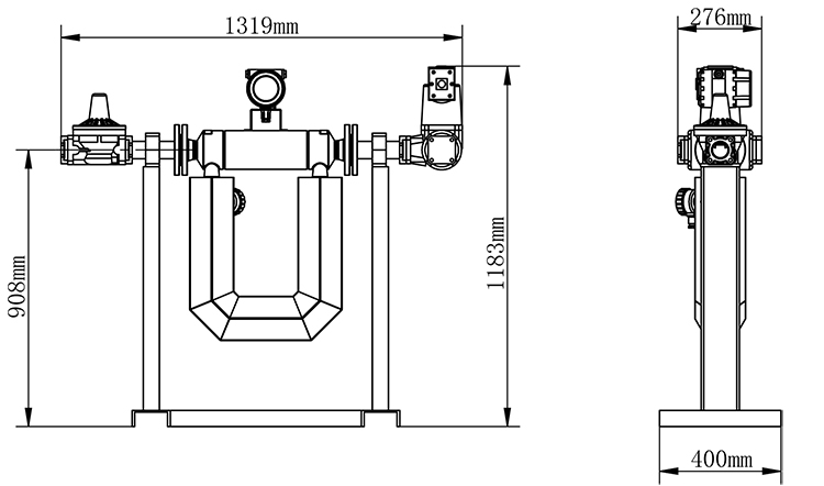 LPG LLENDER CORIOLIS Kit de medidor de flujo de masa