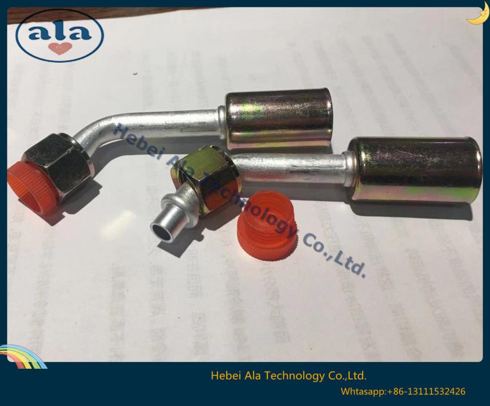 Al Joint With Iron Jacket Female O Ring Air Conditioning Fitting 45 Degree 1 Al Joint With Iron Jacket Female O Ring Air Conditioning Fitting 45 Degree 1