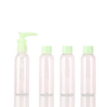 50ml 30ml 2oz empty pvc zipper bag travel size skincare toiletries lotion pump bottles set