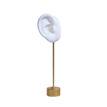 Durable Silicone Ear Model Stand with Round Base: Perfect Organizer for Earrings and Birthday Gift