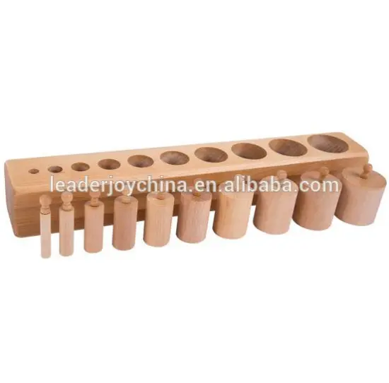 Montessori material Montessori educational wooden toys for kids cylinder blocks