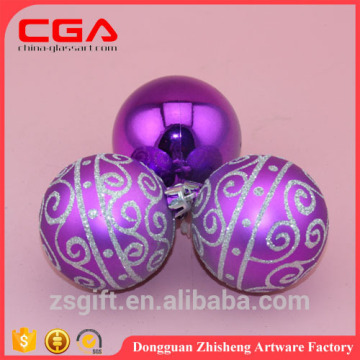 New design plastic ball ornaments colorful hanging plastic ball for christmas tree decoration