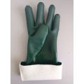 Anti water PVC working gloves jersey liner 35cm double dip and sandy finish