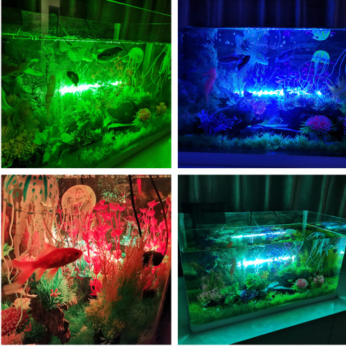 Tanque de peixes subaquático RGB à prova d&#39;água leve