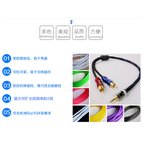Расширяемый плетенный кабельный рукав для USB -шнуров