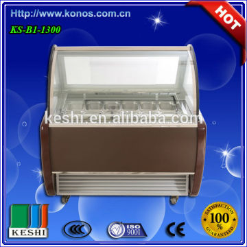 Best sale showcase for ice cream/ ice cream freezer showcase with CE/ sweet showcase