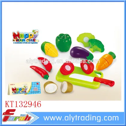 Modern kitchen toy wooden fruit cutting toys