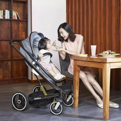 BEBEHOO High Landscape Baby Stroller Newborn Pushchair