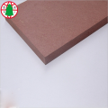 Material chino ignífugo Linyi color rojo MDF