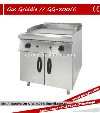 Gas Griddle GG-800/C with Gabinet 2 Burner for Cooking Equipment