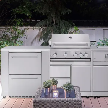Australian Style Stainless Steel Kitchen Design Storage Drawers & Cabinets for Outdoor Kitchens
