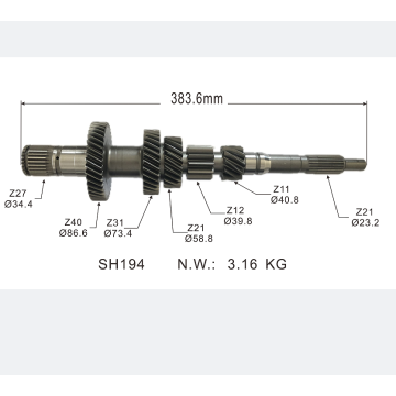 OEM 9688809288: Synchronizer Shaft for Manual Gearbox Auto Parts - Fiat
