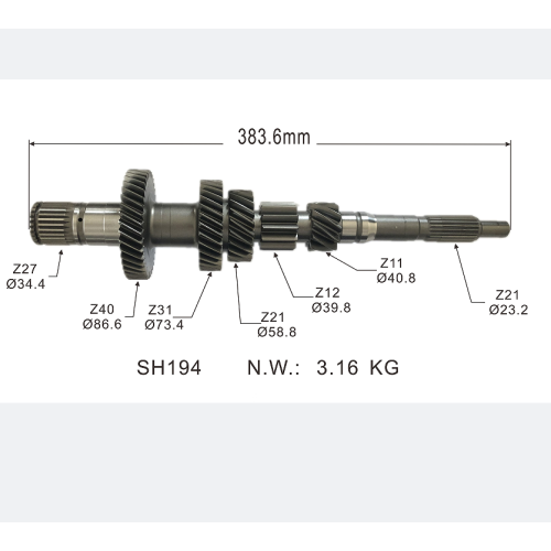OEM 9688809288: Synchronizer Shaft for Manual Gearbox Auto Parts - Fiat