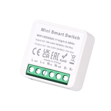 Bingoelec Mini Tuya Zigbee Smart Switch Módulo - Control inalámbrico con interruptor de luz inteligente neutral y control de voz (Alice)