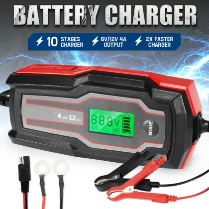 Smart 12V Car Battery Charger and Maintainer for Energy Efficiency
