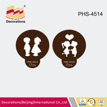 high quality plastic love fondant decoration custom stencil