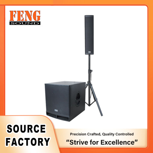 Altavoz profesional de columna en línea para sonido en exteriores