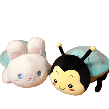 Wholesale Soft Seat Cushion Cover with Hand Warmer Pouch and Plush Toy Stuffed Animals