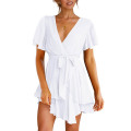 Women's Deep V-Neck Mini Dress